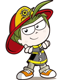 消防士の仕事体験を象徴するキッザニアのウルバノのアイコン画像