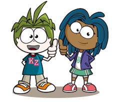 自分らしさの学びを象徴するキッザニアのウルバノとベッカのアイコン画像