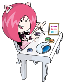 ネイリストの仕事体験を象徴するキッザニアのチカのアイコン画像