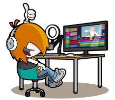 動画クリエイターの仕事体験を象徴するキッザニアのビバップのアイコン画像