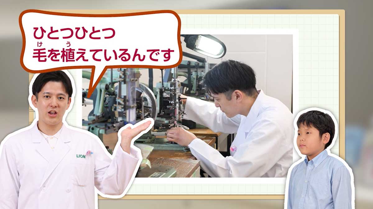 ハブラシはどのように開発しているの?