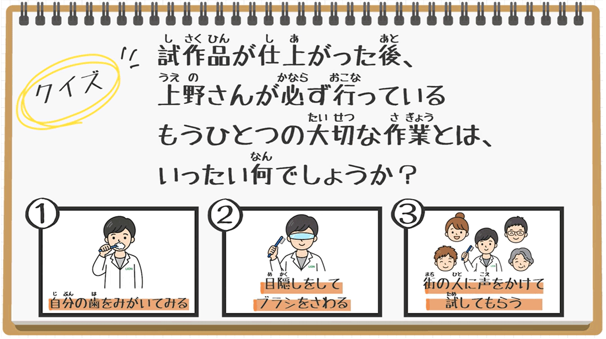 【クイズ】試作品ができあがった後にすることは?